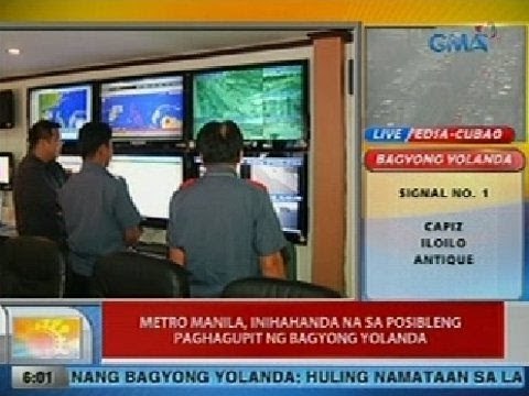 UB: Metro Manila, inihahanda na sa posibleng paghagupit ng Bagyong Yolanda