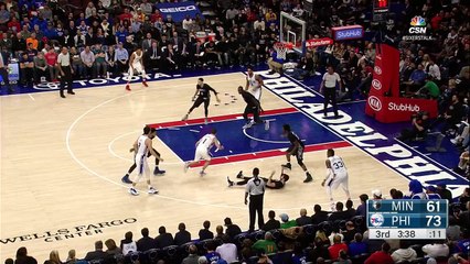 Zach LaVines Steal and Slam | Timberwolves vs Sixers | January 3, 2017 | 2016 17 NBA Seas