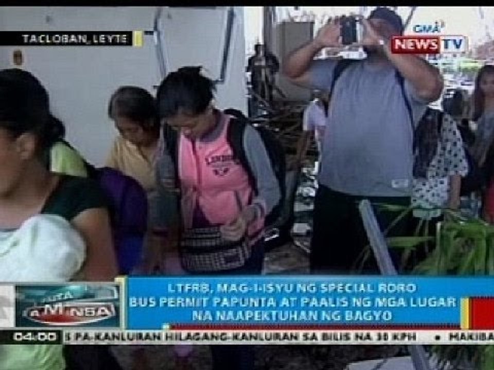 Special RORO bus permit papunta at paalis ng mga lugar na naapektuhan ng bagyo, ilalabas ng LTFRB