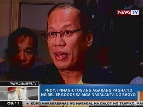 NTG: PNoy, ipinag-utos ang agarang paghatid ng relief goods sa mga nasalanta ni Yolanda