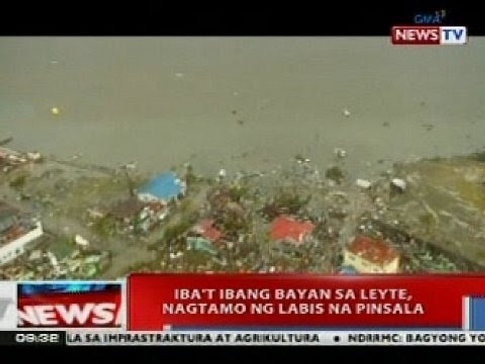 NTVL: Iba't ibang bayan sa Leyte, nagtamo ng labis na pinsala