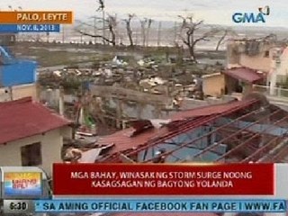 UB: Mga bahay sa Palo, Leyte, winasak ng storm surge noong kasagsagan ng Bagyong Yolanda