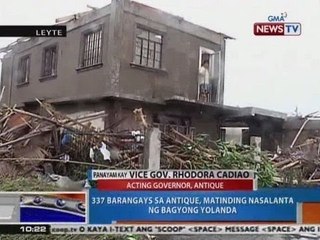NTG: 337 barangays sa Antique, matinding nasalanta ng Bagyong Yolanda