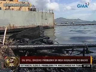 24 Oras: Oil spill, dagdag-problema sa mga nasalanta ng bagyo