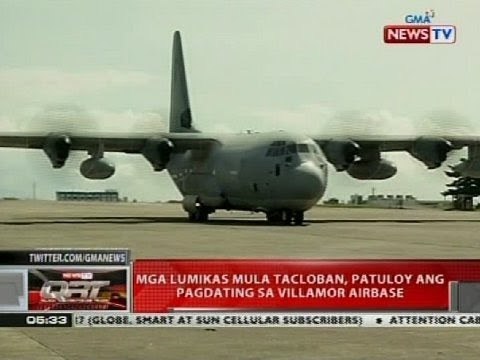QRT: Mga lumikas mula Tacloban, patuloy ang pagdating sa Villamor Airbase