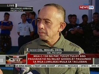Mga C-130 ng PAF, tuluy-tuloy ang paghahatid ng relief goods