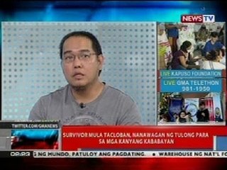 NTL: Survivor mula Tacloban, nanawagan ng tulong para sa mga kababayan