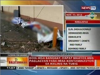 DOH: Mga bangkay, dapat maayos ang paglagyan para iwas-kontaminasyon sa malinis na tubig sa Leyte