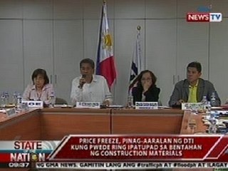 SONA: DTI, pinag-aaralan kung maaari ding magpatupad ng price freeze sa construction materials