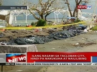 NTVL: Ilang nasawi sa Tacloban City, hindi pa nakukuha at naililibing