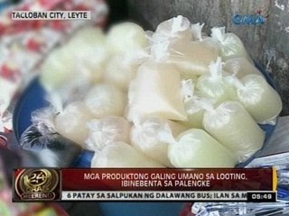 24 Oras: Mga produktong galing umano sa looting, ibinebenta sa palengke