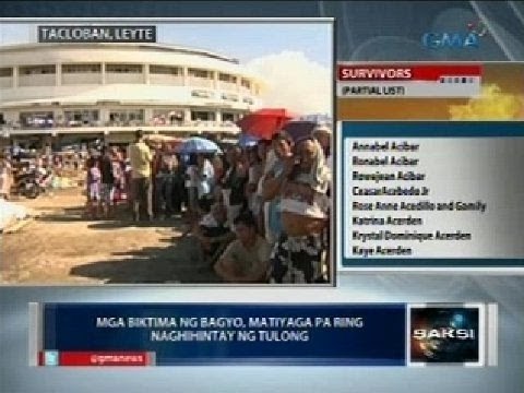 Isang linggo matapos manalasa ang Bagyong Yolanda, mabagal pa rin ang tulong para sa mga biktima