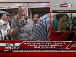 SONA: Pangulong Aquino, babalik bukas sa Tacloban para pangunahan ang relief distribution