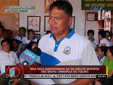 24 Oras: Mga taga-Quinapondan, Eastern Samar na na-isolate matapos ang bagyo, umaapela ng tulong