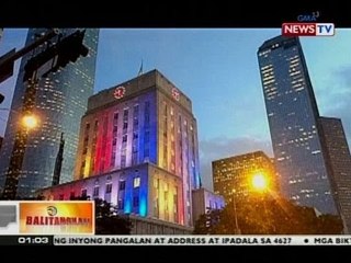 BT: Empire state building sa Amerika, pinailawan ng kulay ng watawat ng Pilipinas