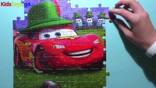 Disney PIXAR CARS Puzzle Games Clementoni Rompecabezas Jigsaw Play Kids Toys Learning Activities-