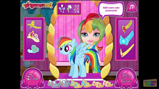 My Little Pony - Baby Barbie Little Pony Dress up Games Compilation