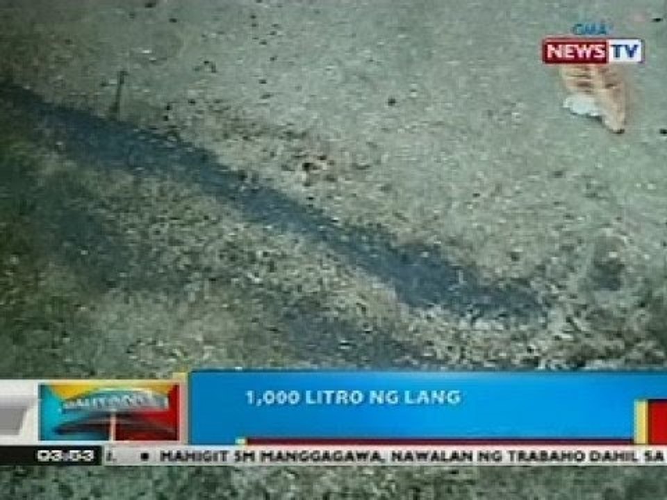 BP: 1,000 litro ng langis mula sa isang power barge sa ComVal, tumagas sa dagat