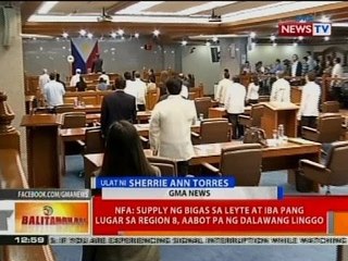 BT: NFA: Supply ng bigas sa Leyte at iba pang lugar sa Region 8, aabot pa ng 2 linggo