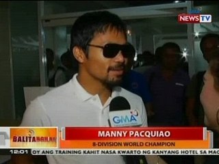 BT: Manny Pacquiao, nakipagkulitan sa biyahe patungong Macau