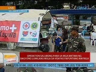 UB: Mga volunteer, patuloy ang bayanihan sa Villamor Airbase para sa mga biktima ng bagyo