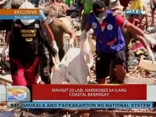 UB: Mahigit 20 labi, narekober sa ilang coastal barangay