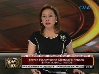 24 Oras: Forced evacuation sa Brgy. Butongon, Estancia, Iloilo, iniutos