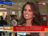 BT: Miss Grand Int'l 3rd runner up Ali Forbes, balik-Pilipinas na
