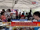 BT: DSWD: Mga nasalantang inilikas, kailangan nang dalhin sa Camp Aguinaldo
