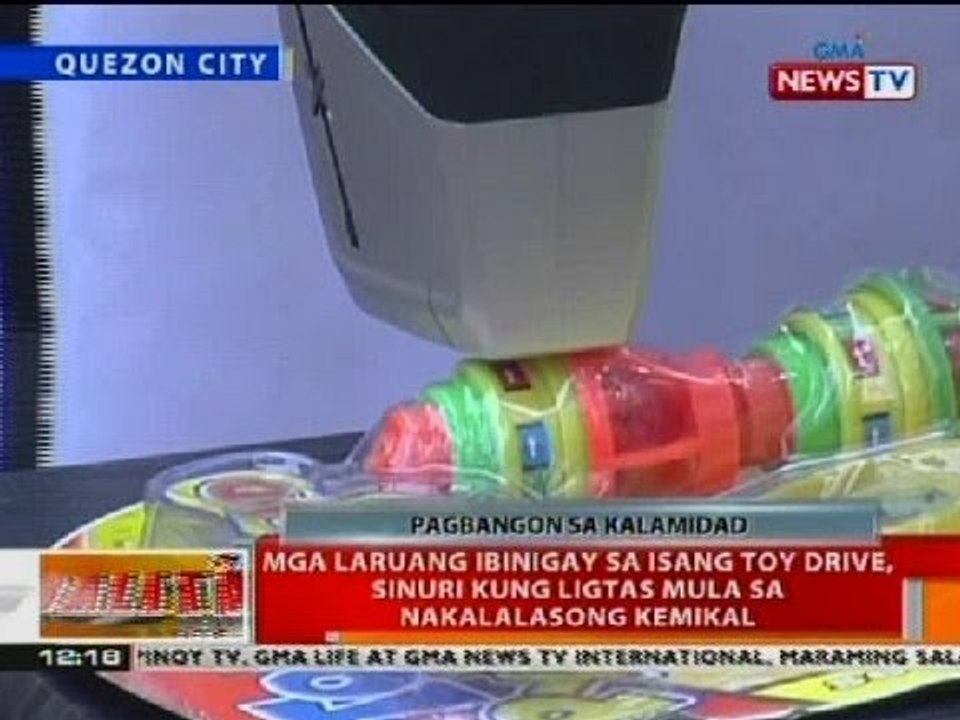 BT: Mga laruang ibinigay sa toy drive sa QC, sinuri kung ligtas sa nakalalasong kemikal