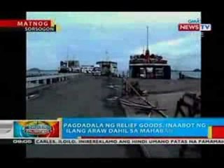 BP: Pagdadala ng relief goods, inaabot ng ilang araw dahil sa mahabang biyahe