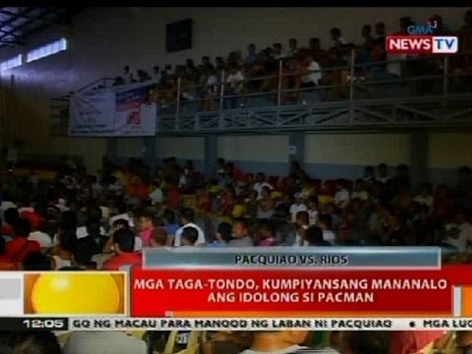 Mga taga-Tondo, kumpiyansang mananalo ang idolong si Pacman