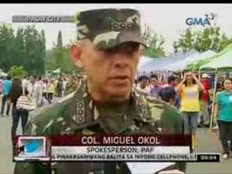 24 Oras: Mahigit 3,500 pamilyang nasalanta ng Bagyong Yolanda, nasa Villamor Airbase