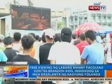 NTG: Free viewing ng labang Pacquiao-Rios, inihandog sa mga nasalanta ni Yolanda