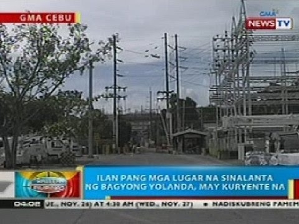 BP: Ilan pang mga lugar na sinalanta ng Bagyong Yolanda, may kuryente na