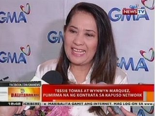 BT: Tessie Tomas at Wynwyn Marquez, pumirma na ng kontrata sa Kapuso Network
