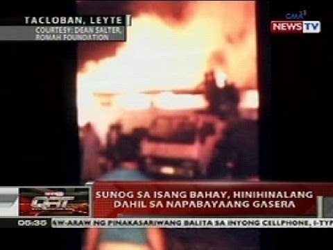 QRT: Sunog sa isang bahay sa Leyte, hinihinalang dahil sa napabayaang gasera