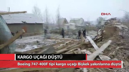 Kargo uçağının enkazından görüntü