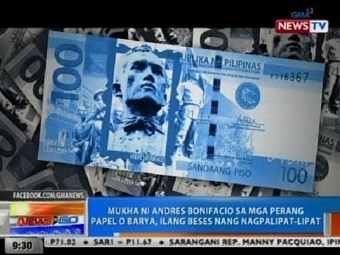 NTG: Mukha ni Andres Bonifacio sa mga perang papel o barya, ilang beses nang nagpalipat-lipat