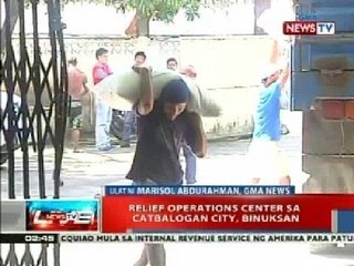 NTL: Relief operations center sa Catbalogan, Samar, binuksan