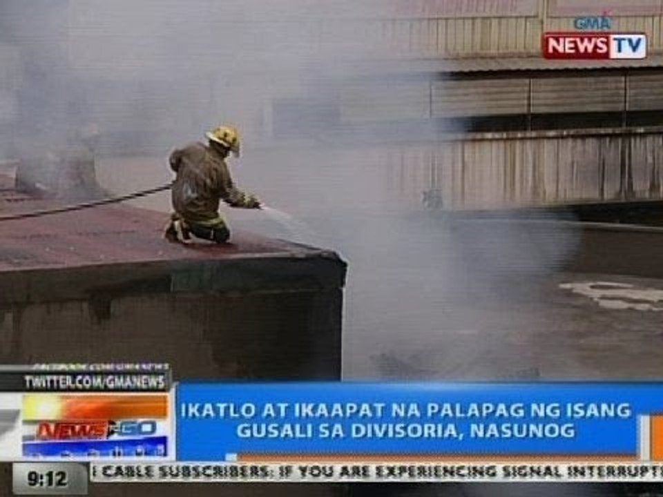 NTG: Ika-3 at ika-4 na palapag ng isang gusali sa Divisoria, nasunog