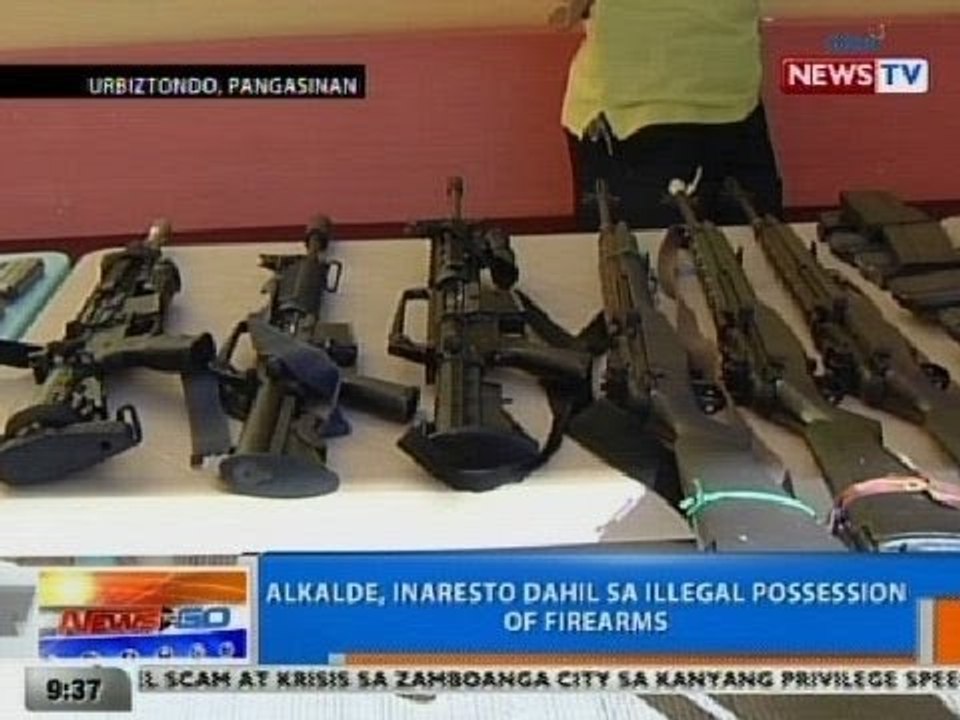 NTG: Alkalde ng Urbiztondo, Pangasinan, inaresto dahil sa illegal possession of firearms
