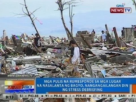 Mga pulis na rumesponde sa mga lugar na nasalanta ng bagyo, nangangailangan din ng stress debriefing
