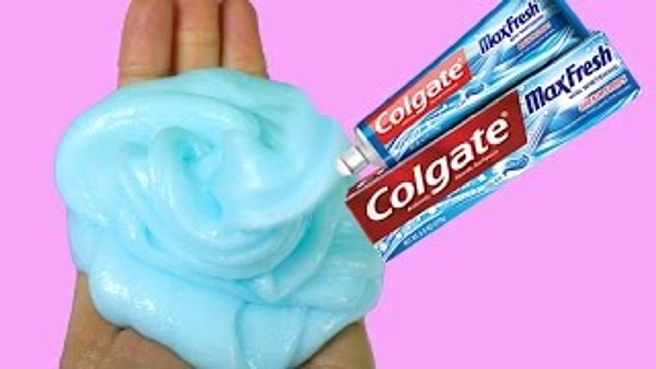 How to Make Fluffy Slime Colgate Toothpaste, Shaving Cream and Glue, Fluffy Slime with Col