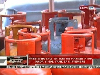 QRT: Presyo ng LPG, tataas ng mahigit P100 kada 11-kg, tank sa Disyembre