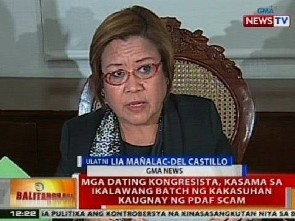 BT: Mga dating kongresista, kasama sa ika-2 batch ng kakasuhan kaugnay ng PDAF scam