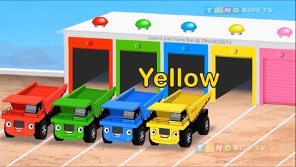 Learn Colors with Wheel Loader for Kids & Color Garage - Videos for Children