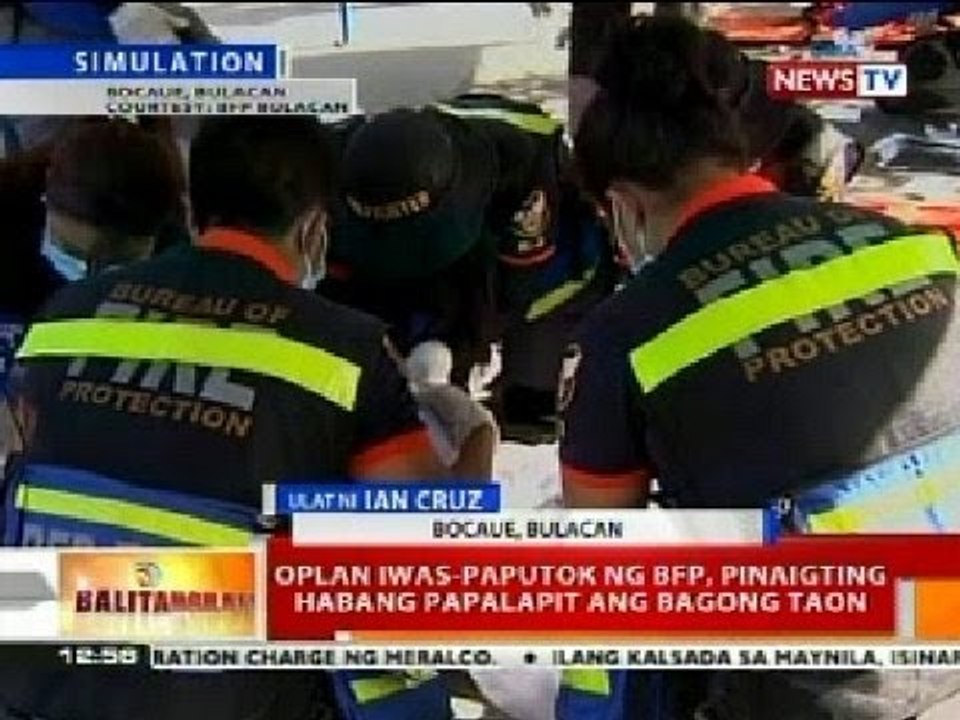 BT: Oplan Iwas-Paputok ng BFP, pinaigting habang papalapit ang Bagong Taon