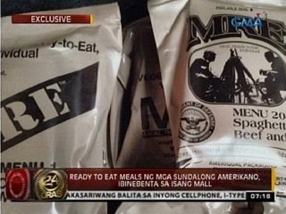 Exclusive: Ready-to-eat meals ng mga sundalong amerikano, ibinebenta sa isang mall