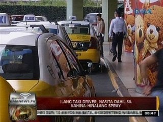 24 Oras: Ilang taxi driver, nasita dahil sa kahina-hinalang spray